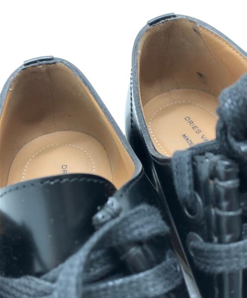 DRIES VAN NOTEN（ドリスヴァンノッテン）DRIES VAN NOTEN (ドリスヴァンノッテン) チロリアンシューズ ブラック サイズ:37の古着・服飾アイテム