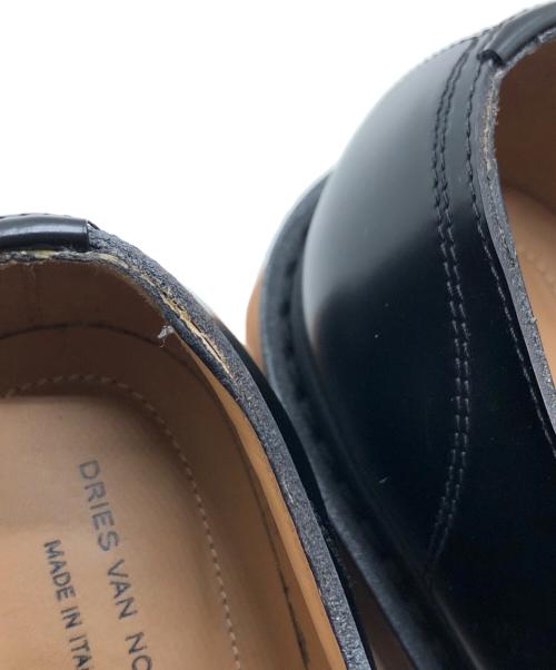 DRIES VAN NOTEN（ドリスヴァンノッテン）DRIES VAN NOTEN (ドリスヴァンノッテン) チロリアンシューズ ブラック サイズ:37の古着・服飾アイテム