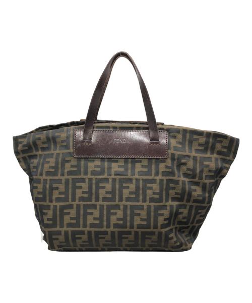 FENDI（フェンディ）FENDI (フェンディ) ズッカ柄バッグ ブラウンの古着・服飾アイテム