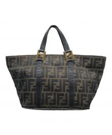 FENDI（フェンディ）の古着「ズッカ柄ハンドバッグ」｜ブラウン