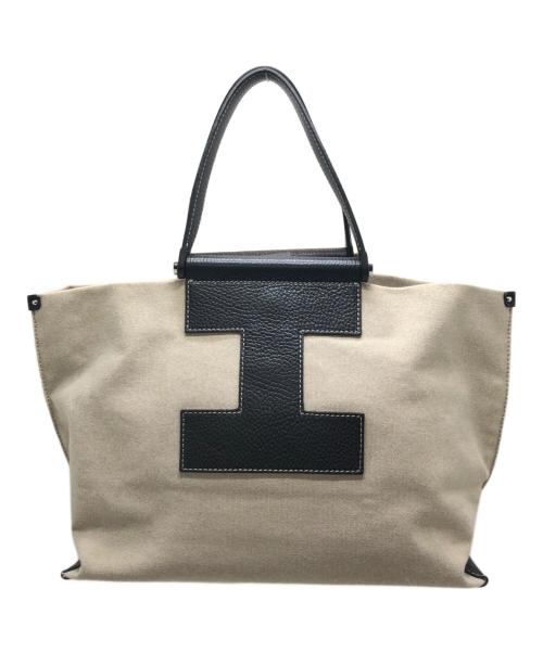 LACUCCI（イアクッチ）LACUCCI (イアクッチ) ソルベット M トートバッグ キャンバス アイボリーの古着・服飾アイテム