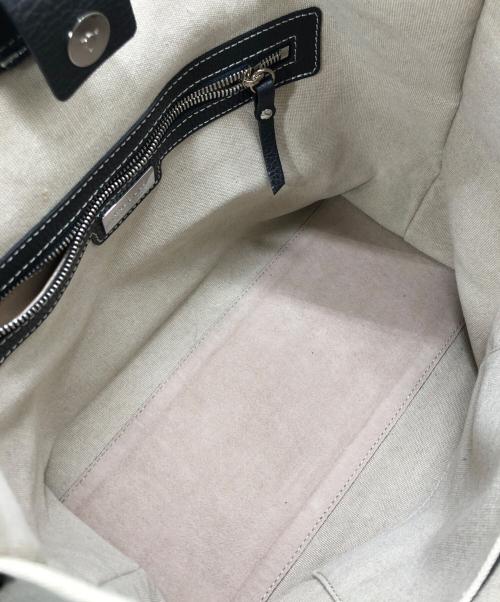 LACUCCI（イアクッチ）LACUCCI (イアクッチ) ソルベット M トートバッグ キャンバス アイボリーの古着・服飾アイテム
