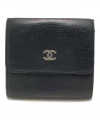 CHANELシャネル）の古着「財布」｜ブラック