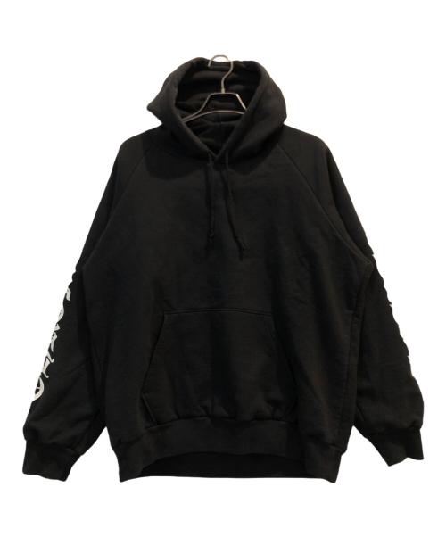 CHROME HEARTS（クロムハーツ）CHROME HEARTS (クロムハーツ) 氷室京介 ダガープリントプルオーバーパーカー ブラック サイズ:LARGEの古着・服飾アイテム