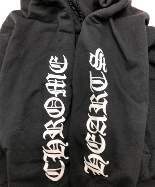 CHROME HEARTS（クロムハーツ）CHROME HEARTS (クロムハーツ) 氷室京介 ダガープリントプルオーバーパーカー ブラック サイズ:LARGEの古着・服飾アイテム