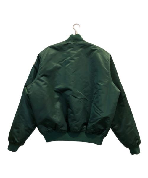 MLB（エムエルビー）MLB (エムエルビー) StarStar (スターター) スタジャン グリーン サイズ:XLの古着・服飾アイテム