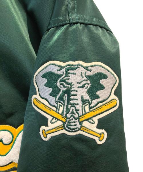 MLB（エムエルビー）MLB (エムエルビー) StarStar (スターター) スタジャン グリーン サイズ:XLの古着・服飾アイテム