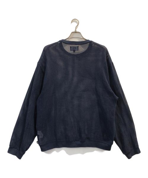 stussy（ステューシー）stussy (ステューシー) メッシュカットソー ネイビー サイズ:XLの古着・服飾アイテム