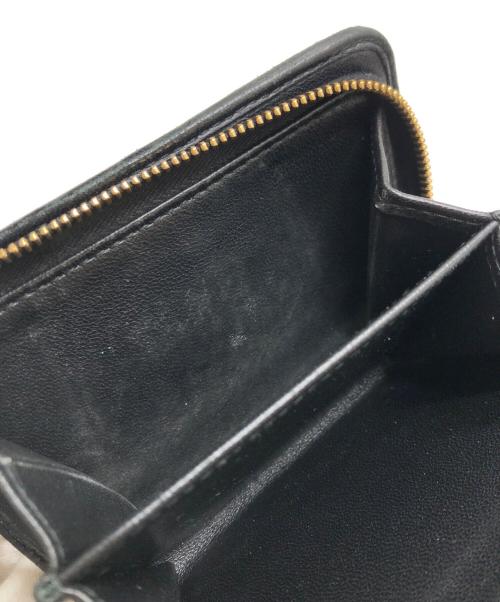 MIU MIU（ミュウミュウ）MIU MIU (ミュウミュウ) 二つ折り財布 ブラック サイズ:表記なしの古着・服飾アイテム