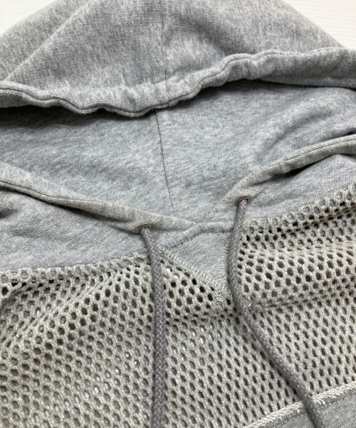 DIESEL（ディーゼル）DIESEL (ディーゼル) メッシュ切替パーカー グレー サイズ:XSの古着・服飾アイテム