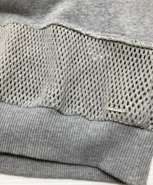 DIESEL（ディーゼル）DIESEL (ディーゼル) メッシュ切替パーカー グレー サイズ:XSの古着・服飾アイテム