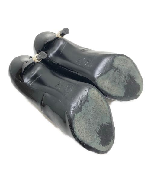 CHANEL（シャネル）CHANEL (シャネル) オープントゥパンプス ブラック サイズ:22.5CMの古着・服飾アイテム