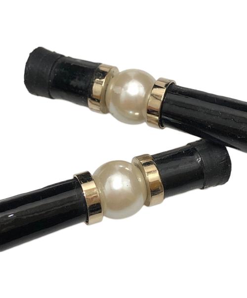 CHANEL（シャネル）CHANEL (シャネル) オープントゥパンプス ブラック サイズ:22.5CMの古着・服飾アイテム