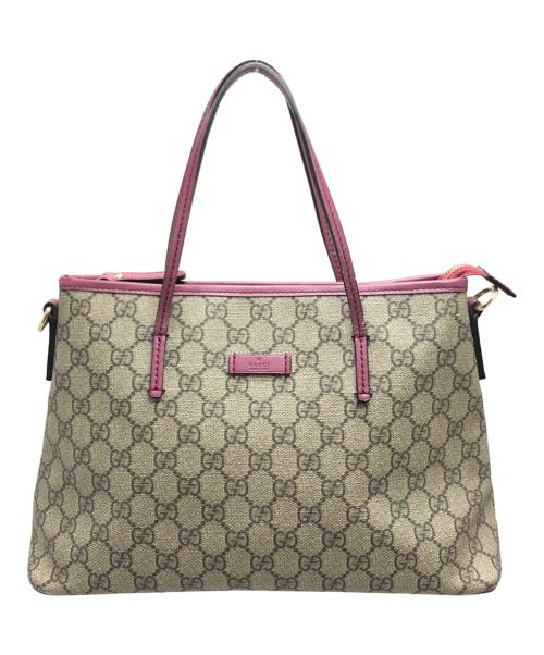 GUCCI（グッチ）GUCCI (グッチ) 2WAYトートバッグ ベージュ サイズ:表記なしの古着・服飾アイテム