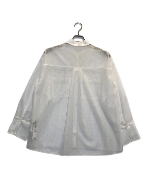 Diagram（ダイアグラム）Diagram (ダイアグラム) メッシュオーバーシャツ ホワイト サイズ:38の古着・服飾アイテム