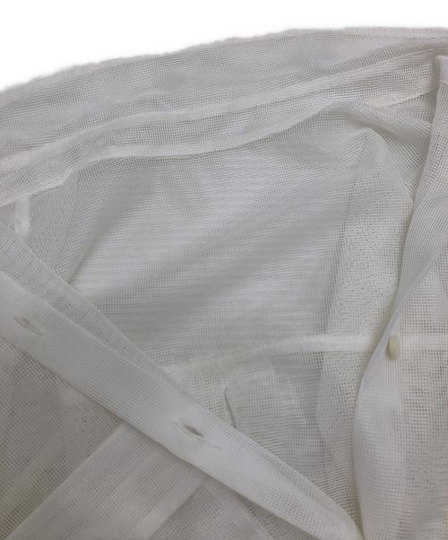 Diagram（ダイアグラム）Diagram (ダイアグラム) メッシュオーバーシャツ ホワイト サイズ:38の古着・服飾アイテム