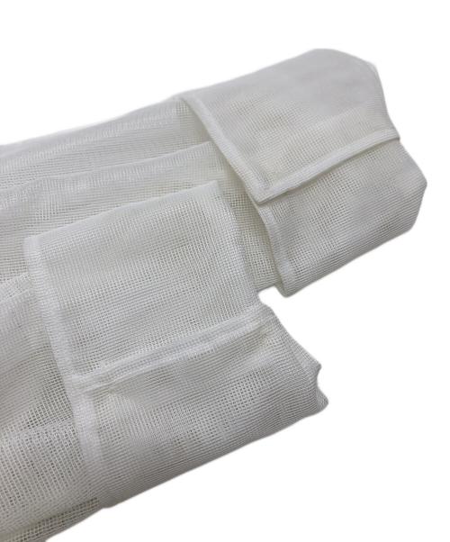 Diagram（ダイアグラム）Diagram (ダイアグラム) メッシュオーバーシャツ ホワイト サイズ:38の古着・服飾アイテム