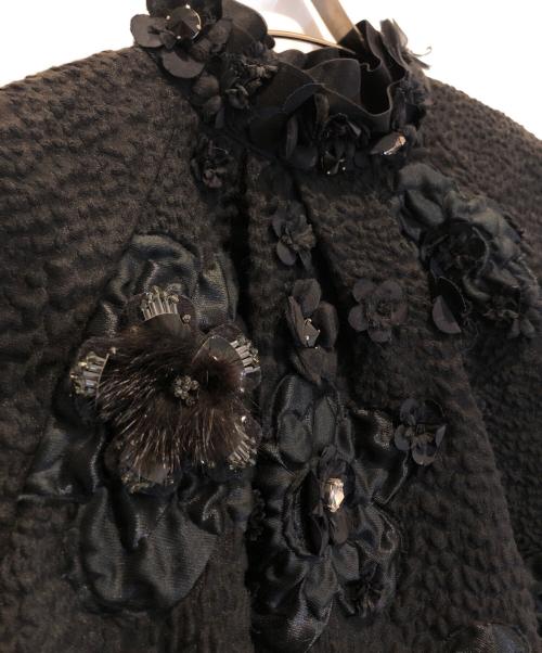 FENDI（フェンディ）FENDI (フェンディ) フワラー装飾ワンピース ブラック サイズ:40の古着・服飾アイテム