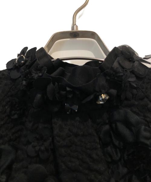 FENDI（フェンディ）FENDI (フェンディ) フワラー装飾ワンピース ブラック サイズ:40の古着・服飾アイテム