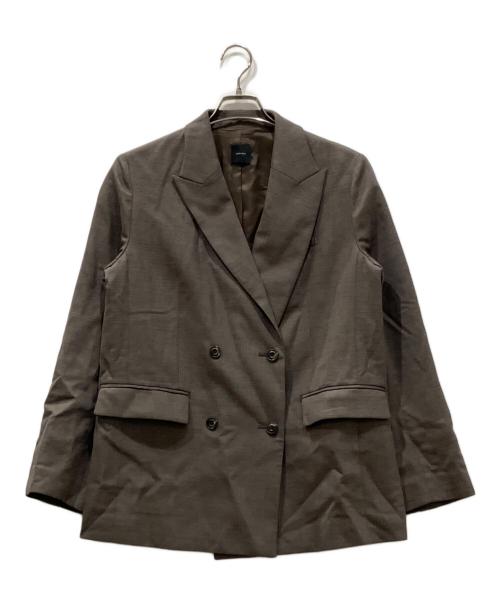 Spick and Span（スピック＆スパン）Spick and Span (スピック＆スパン) ダブルクロスピークドラペルジャケット ブラウン サイズ:FREEの古着・服飾アイテム