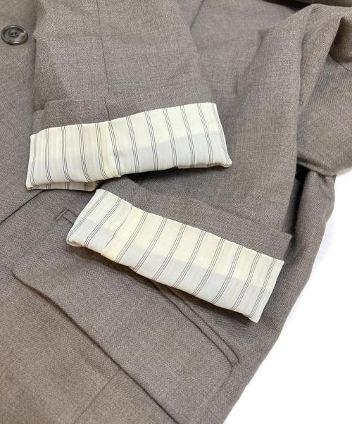 Spick and Span（スピック＆スパン）Spick and Span (スピック＆スパン) ダブルクロスピークドラペルジャケット ブラウン サイズ:FREEの古着・服飾アイテム