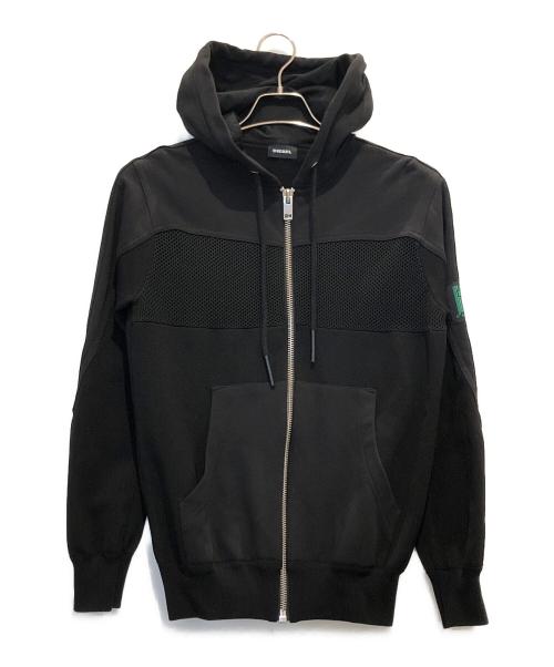 DIESEL（ディーゼル）DIESEL (ディーゼル) ジップパーカー ブラック サイズ:XSの古着・服飾アイテム