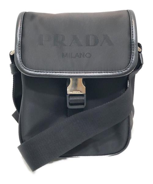PRADA（プラダ）PRADA (プラダ) ナイロンショルダーバッグ ブラック サイズ:表記なしの古着・服飾アイテム