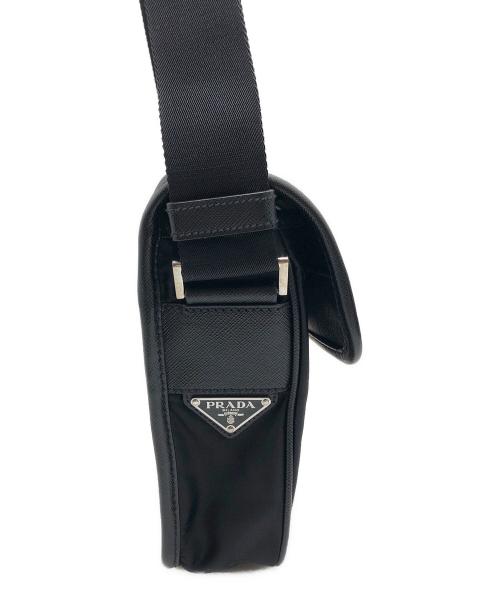 PRADA（プラダ）PRADA (プラダ) ナイロンショルダーバッグ ブラック サイズ:表記なしの古着・服飾アイテム