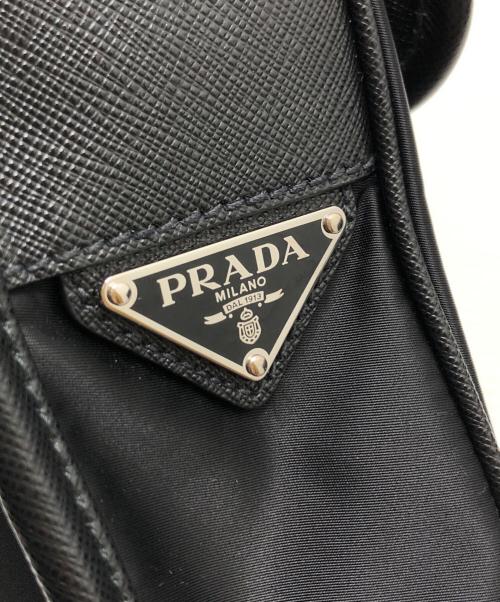 PRADA（プラダ）PRADA (プラダ) ナイロンショルダーバッグ ブラック サイズ:表記なしの古着・服飾アイテム