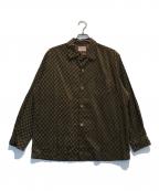 TOWN CRAFTタウンクラフト）の古着「オープンカラーシャツ」｜ブラウン