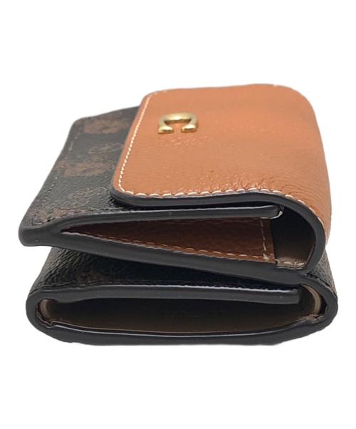 COACH（コーチ）COACH (コーチ) エッセンシャル ミニ トライフォールドホース＆キャリッジ 3つ折り財布 ベージュ サイズ:表記なし 未使用品の古着・服飾アイテム
