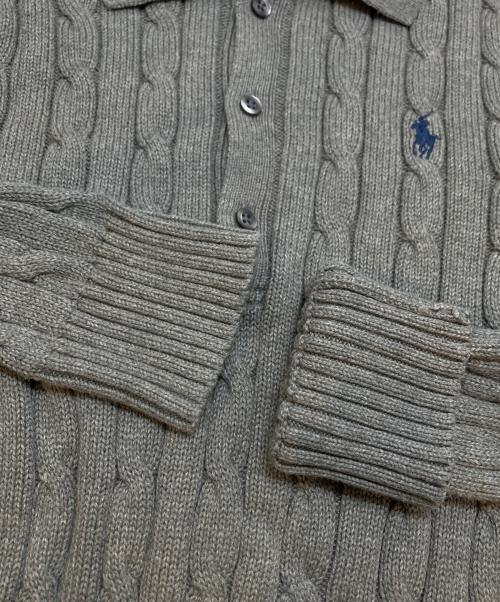 POLO RALPH LAUREN（ポロ・ラルフローレン）POLO RALPH LAUREN (ポロ・ラルフローレン) ケーブルニットワンピース グレー サイズ:Sの古着・服飾アイテム