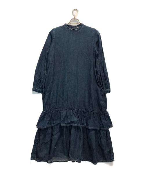 45R（フォーティファイブ・アール）45R (フォーティファイブ・アール) 45プチデニムのティアードフリルドレス インディゴ サイズ:3の古着・服飾アイテム