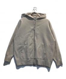 SALON adam et rope'（サロンアダムエロペ）の古着「ジップパーカー」｜ベージュ