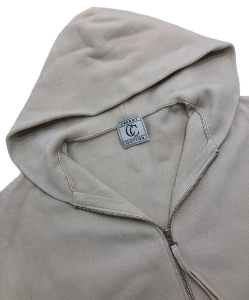 SALON adam et rope'（サロンアダムエロペ）SALON adam et rope' (サロンアダムエロペ) ジップパーカー ベージュ サイズ:Fの古着・服飾アイテム