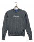 BLUE LABEL CRESTBRIDGE（ブルーレーベルクレストブリッジ）の古着「ロゴエンブロイダリーニット」｜グレー