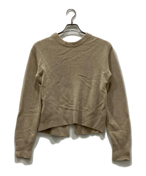 CLANE（クラネ）CLANE (クラネ) suzu W FACE CENTER SLIT KNIT TOPS ベージュ サイズ:2の古着・服飾アイテム