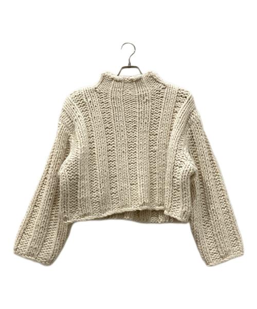 CLANE（クラネ）CLANE (クラネ) バルキー リブ ハンドニット アイボリー サイズ:1の古着・服飾アイテム