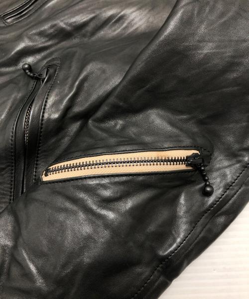 Francis T MOR.K.S（フランシストモークス）Francis T MOR.K.S (フランシストモークス) ライダースジャケット ブラック サイズ:2の古着・服飾アイテム