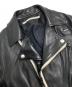 中古・古着 Francis T MOR.K.S (フランシストモークス) ライダースジャケット ブラック サイズ:2：15000円
