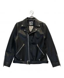 VaLLet（ヴァレット）の古着「02 ダブルレザーライダースジャケット」｜ブラック