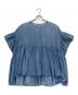 BEARDSLEY（ビアズリー）の古着「シフォンデニムギャザーシャツ」｜インディゴ
