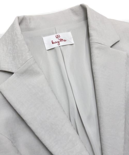 kay me（ケイミー）kay me (ケイミー) ストレッチテーラード グレー サイズ:7(Sサイズ)の古着・服飾アイテム