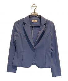 kay me（ケイミー）の古着「ストレッチテーラードジャケット」｜パープル