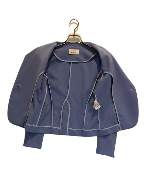 kay me（ケイミー）kay me (ケイミー) ストレッチテーラードジャケット パープル サイズ:7の古着・服飾アイテム