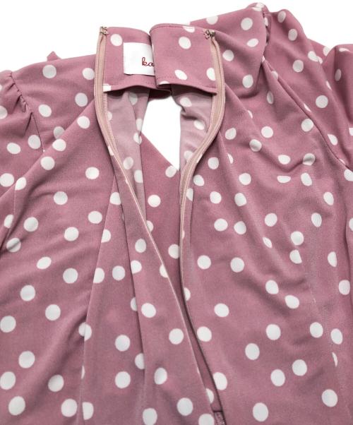 kay me（ケイミー）kay me (ケイミー) ピンクドットワンピース ピンク サイズ:7(Sサイズ)の古着・服飾アイテム