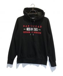 DIESEL（ディーゼル）の古着「ロゴパーカー」｜ブラック