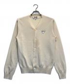 PLAY COMME des GARCONSプレイコムデギャルソン）の古着「カーディガン」｜アイボリー