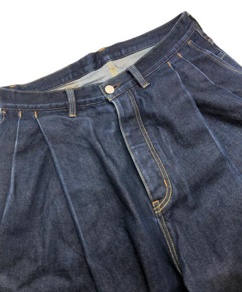 SUBLATIONS（サブレーションズ）SUBLATIONS (サブレーションズ) 2TUCK WIDE DENIM PANTS インディゴ サイズ:サイズ2の古着・服飾アイテム