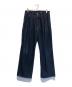 SUBLATIONS（サブレーションズ）の古着「2TUCK WIDE DENIM PANTS」｜インディゴ